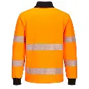 PORTPW326 - PW3 Hi-Vis Sweatshirt Zippé - OrangeNoir(2).webp