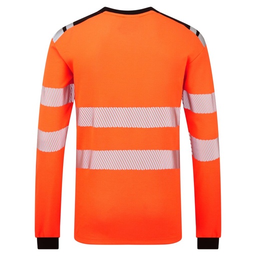 T-shirt ignifugé haute visibilité orange manches longues PW3 – Portwest FR736