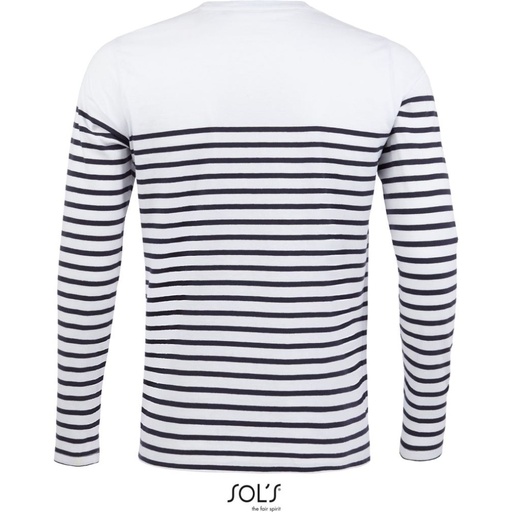 T-shirt rayé manches longues 160 g – SOL'S Matelot