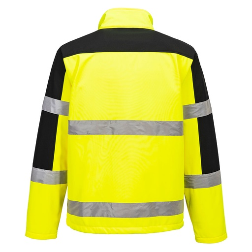 Veste softshell haute visibilité bicolore jaune – Portwest S429
