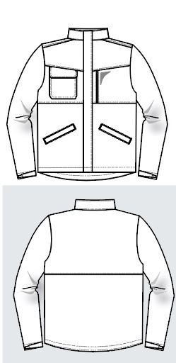 Blouson homme manches longues zippée Ben coton/polyester – SNV BEN00