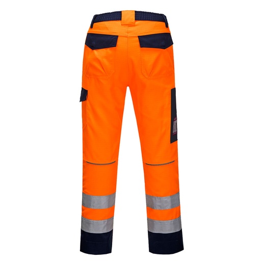Pantalon ignifugé haute visibilité orange/marine Modaflame RIS – Portwest MV36