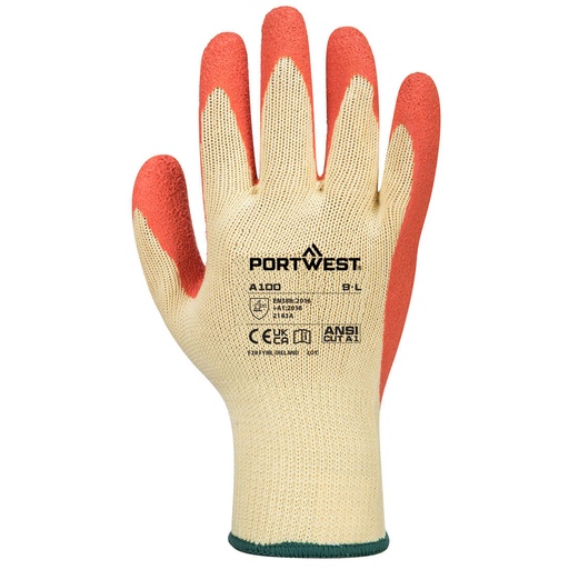 Gant enduit latex jauge 10 – lot de 12 paires – Portwest A100