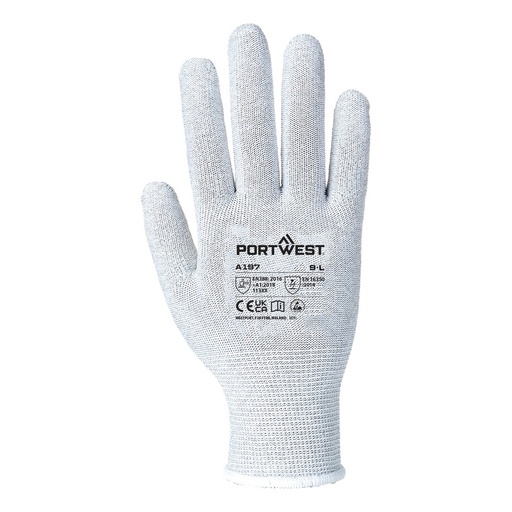 Gant ESD jauge 13 fibre de carbone – lot de 12 paires – Portwest A197