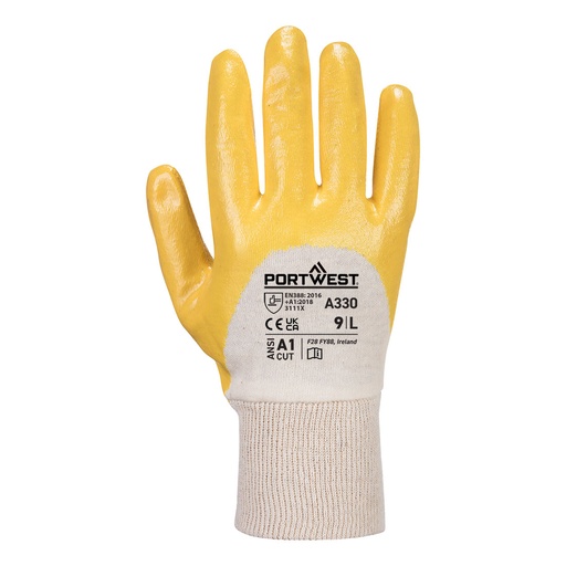 Gant nitrile dos aéré poignet tricot – lot de 12 paires – Portwest A330