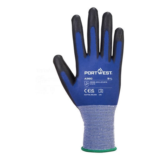 Gant ultra-fin jauge 18 PU – lot de 12 paires – Portwest A360