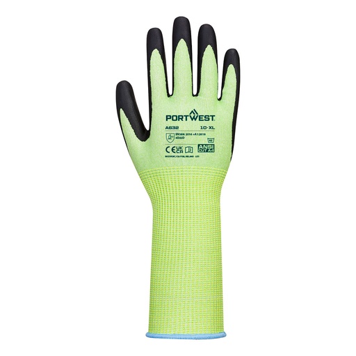 Gant anti-coupure D manchette longue nitrile – Portwest A632