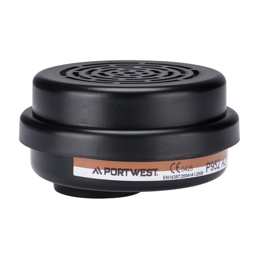 Filtres combinés A2P3 à baïonnette – lot de 4 – Portwest P952