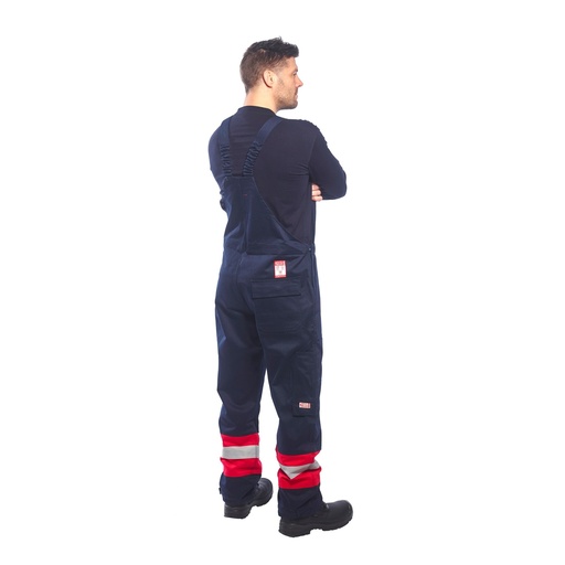 Cotte à bretelles ignifugée bicolore Bizflame Plus – Portwest FR57
