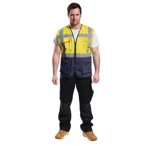 Gilet haute visibilité Executive bicolore Warsaw – Portwest C476