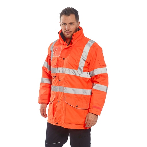 Parka 7-en-1 haute visibilité ferroviaire RIS – Portwest RT27
