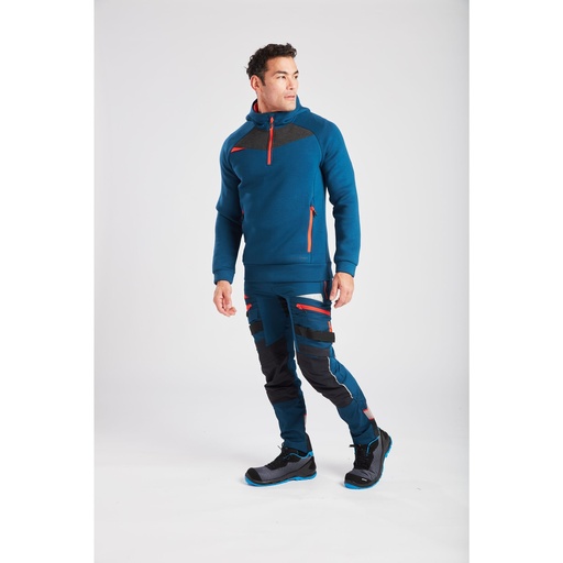 Sweat à capuche col zippé stretch DX4 – Portwest DX467