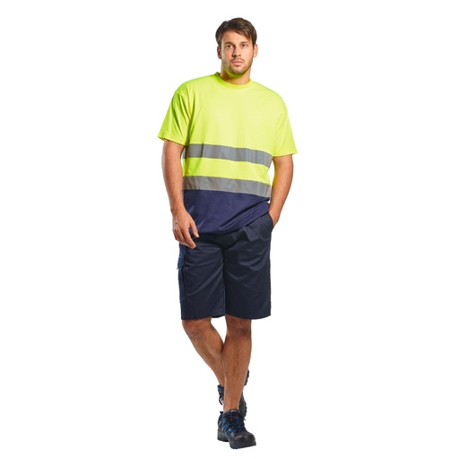 T-shirt haute visibilité bicolore coton – Portwest S173
