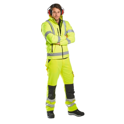 Veste softshell haute visibilité manches amovibles – Portwest S428