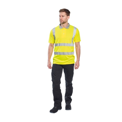 Polo haute visibilité manches courtes nid d'abeille – Portwest S477