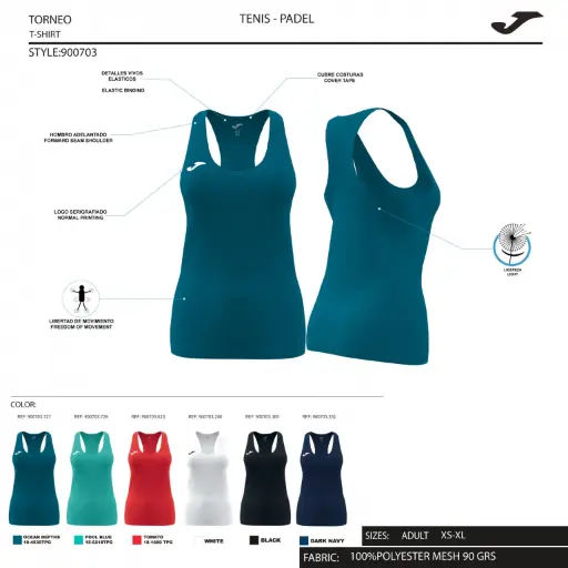 Débardeur Siena II femme Joma 