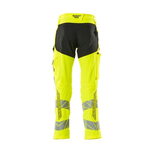 Pantalon haute visibilité stretch à poches genouillères Accelerate Safe 19479 – Mascot 19479-711