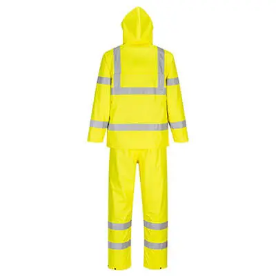 PORTH448 - Ensemble de pluie enroulable haute visibilité - Jaune(2).webp