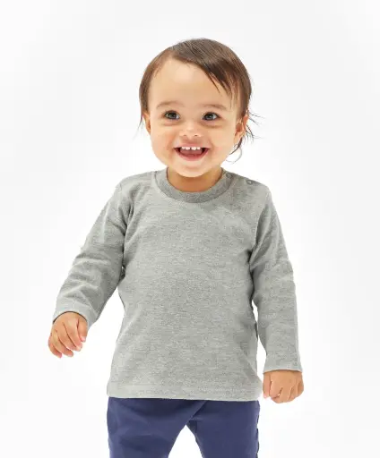 T-shirt bébé manches longues col rond 