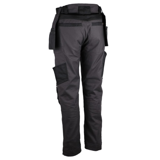 Pantalon de travail coton stretch noir/gris – Singer PARTO