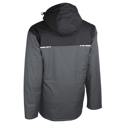 Parka ripstop doublée polaire noir/gris – Singer PALAGA