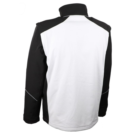 Veste softshell manches amovibles noir/blanc – Singer VANGOG