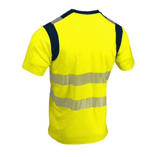 T-shirt haute visibilité classe 2 jaune/marine – Singer SUCA
