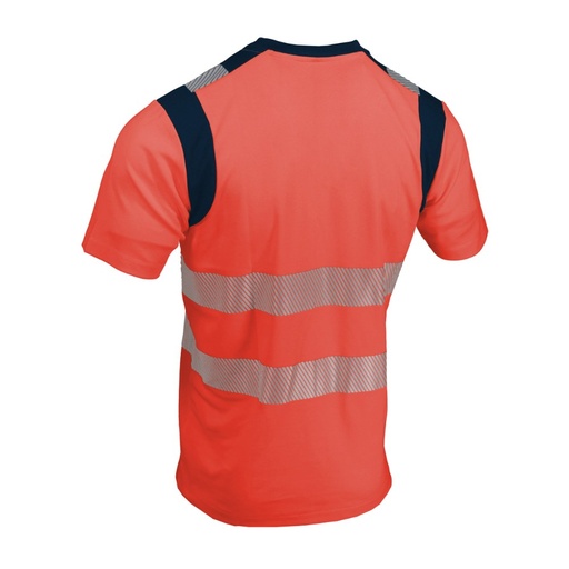 T-shirt haute visibilité classe 2 rouge/marine – Singer SUCARED