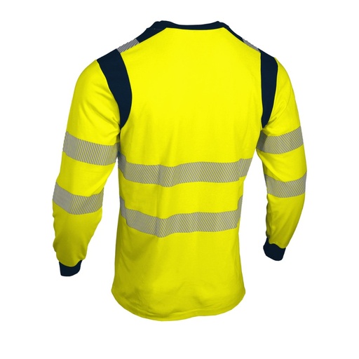 T-shirt manches longues haute visibilité anti-UV jaune – Singer TUVA