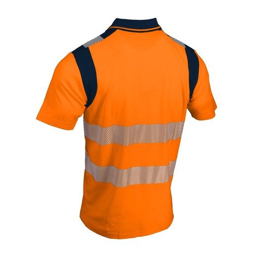 Polo haute visibilité classe 2 coton/polyester orange – Singer POLMO
