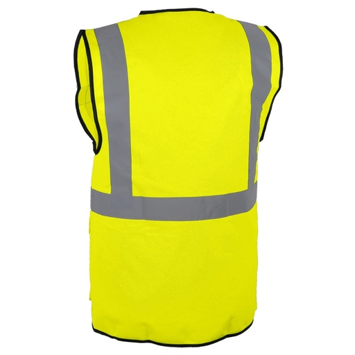 Gilet haute visibilité multipoche zippé jaune – Singer GARA