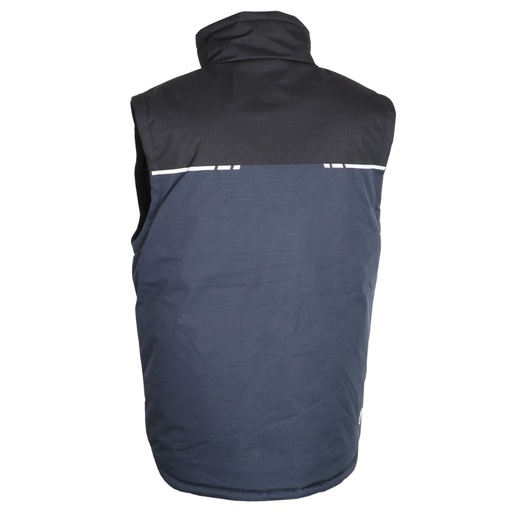 Gilet ripstop doublé polaire noir/marine – Singer GASNA