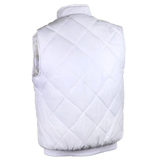 Gilet matelassé polycoton blanc – Singer GILBLANC