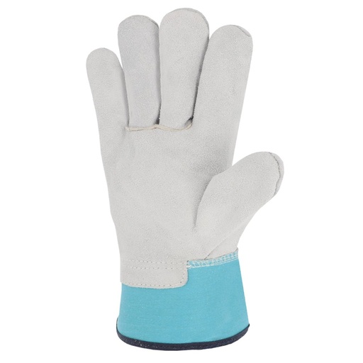Gant type "docker", paume croûte de bovin bleu (lot de 10 paires) – Singer 501S