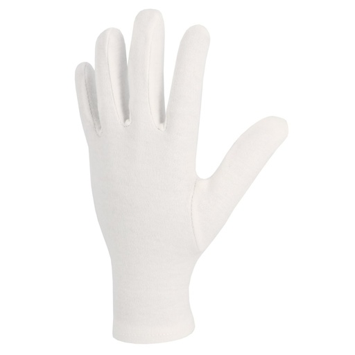 Gant coton interlock blanchi, ourlet (lot de 10 paires) – Singer JB10010