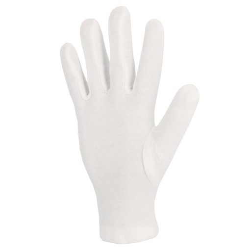 Gant coton interlock blanchi avec ourlet (lot de 10 paires) – Singer JBP100SW