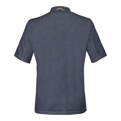 Veste de cuisine homme en jean manches courtes Bièvre