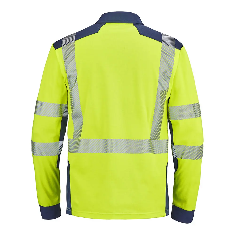 CEP9T87 - Polo manches longues Fluo Safe XP - JauneMarine(2).webp