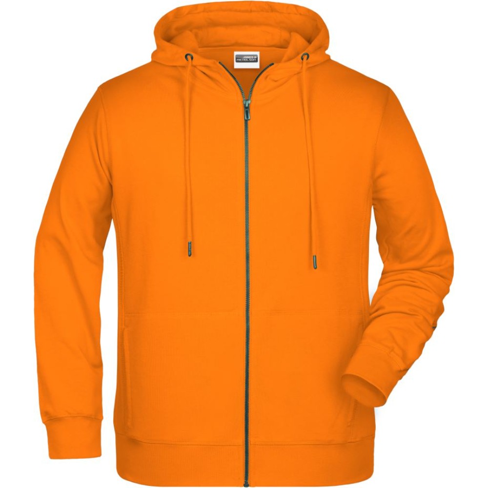 Veste sweat zippée à capuche bio homme – Daiber 8026