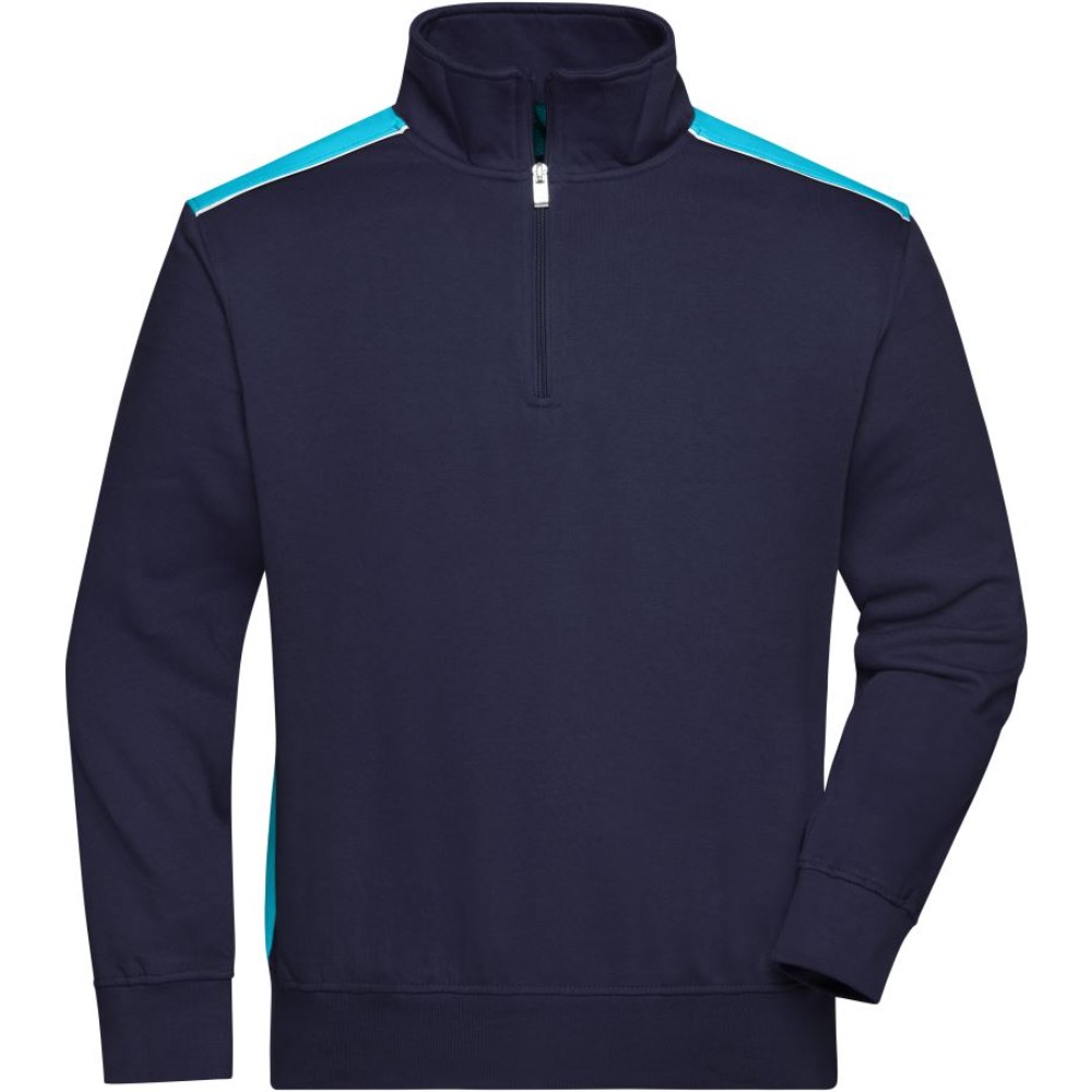Sweat de travail bicolore col zippé – Daiber JN 868