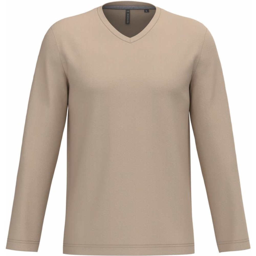 T-shirt col V manches longues – Kariban K358
