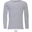 T-shirt rayé manches longues – SOL'S Marine