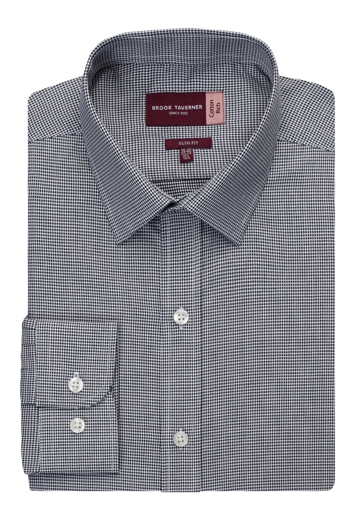 Chemise Monza pied-de-poule slim Brook Taverner 7755