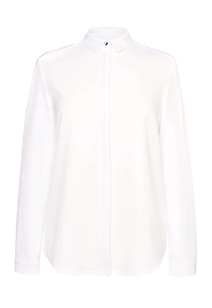 Chemisier Capri crêpe de Chine blanc Brook Taverner 2300