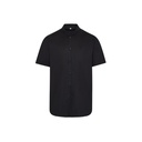 Chemise homme manches courtes col mao slim fit élasthanne – Gary's 260007