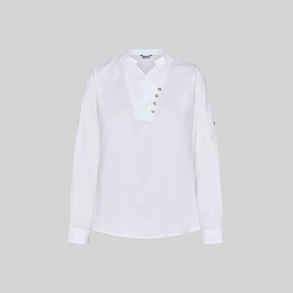 Chemise femme Chambray col mao Lanay – Gary's 210011