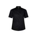 Chemise femme manches courtes col mao élasthanne – Gary's 240004