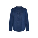 Chemise femme Lin/coton col mao Kaula – Gary's 210006