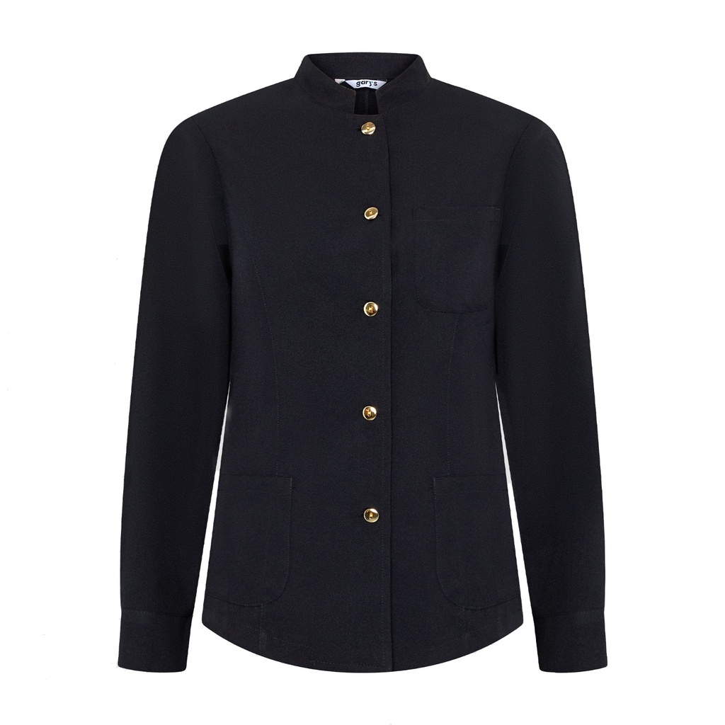 Veste femme mao noir bouton Doré – Gary's 963200
