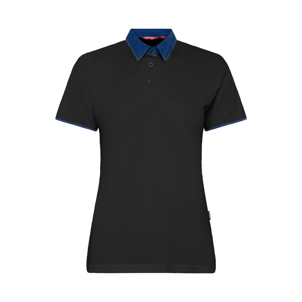 Polo femme col de chemise denim – Gary's 852900